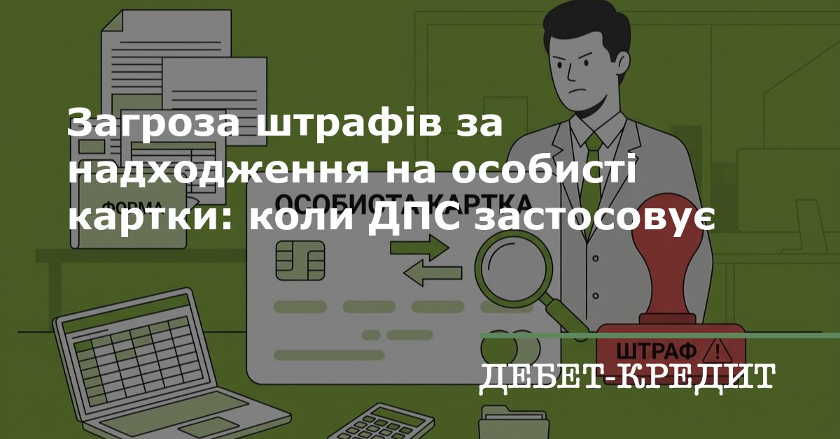 Загроза штрафів за надходження на особисті картки: коли ДПС застосовує