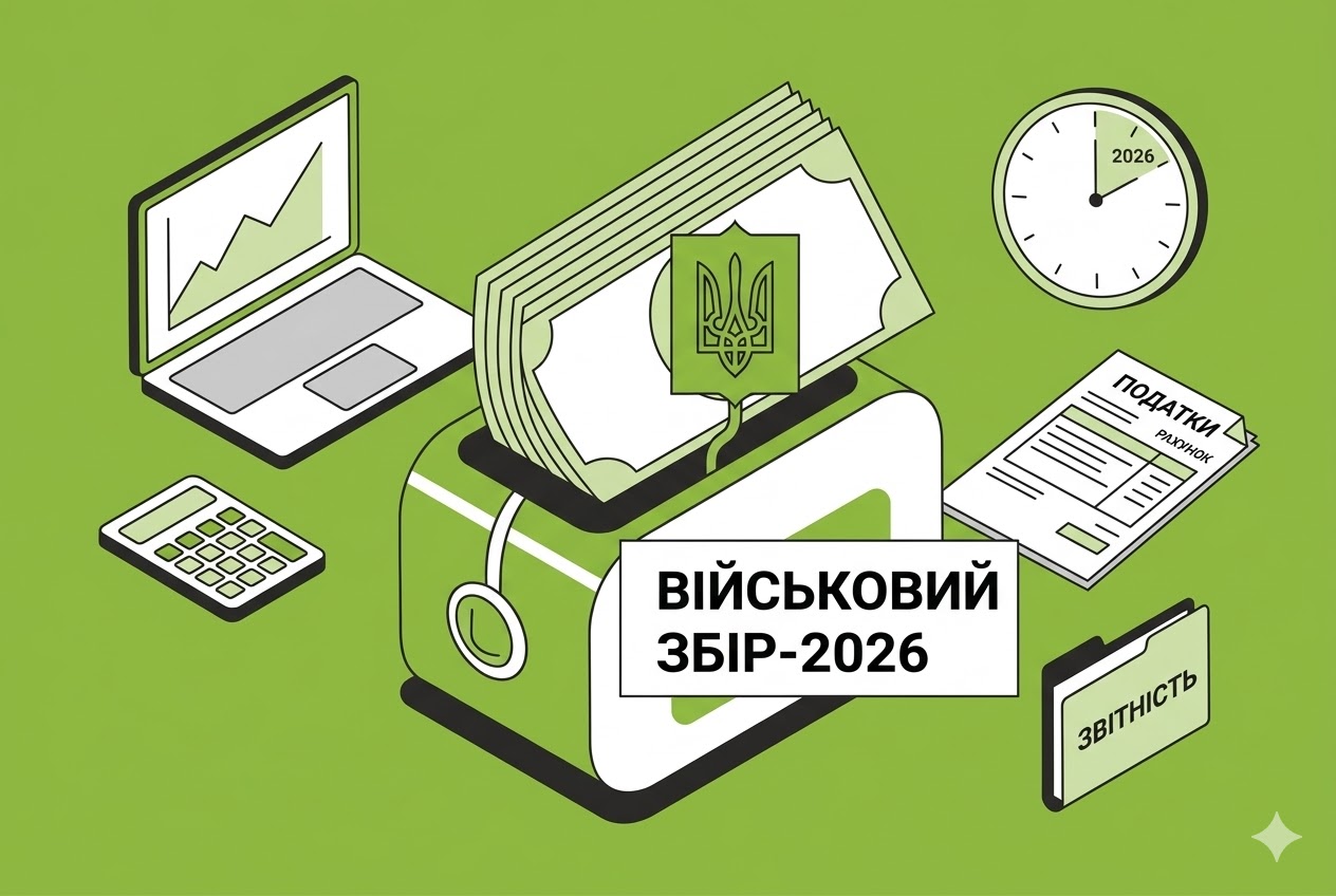 Військовий збір-2026: розмір ставок для ФОПів та працівників, строки сплати та розрахунок на прикладах 