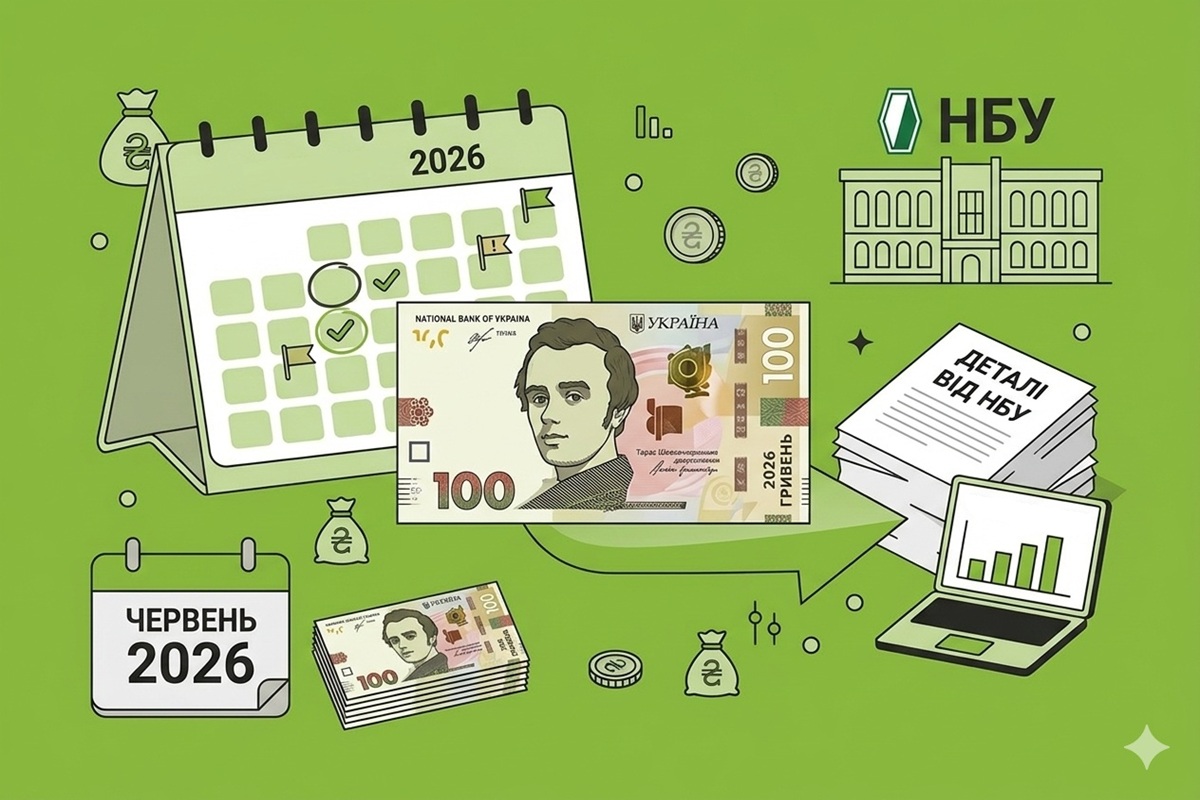 Нові банкноти 100 гривень – з 16 червня 2026 року: деталі від НБУ