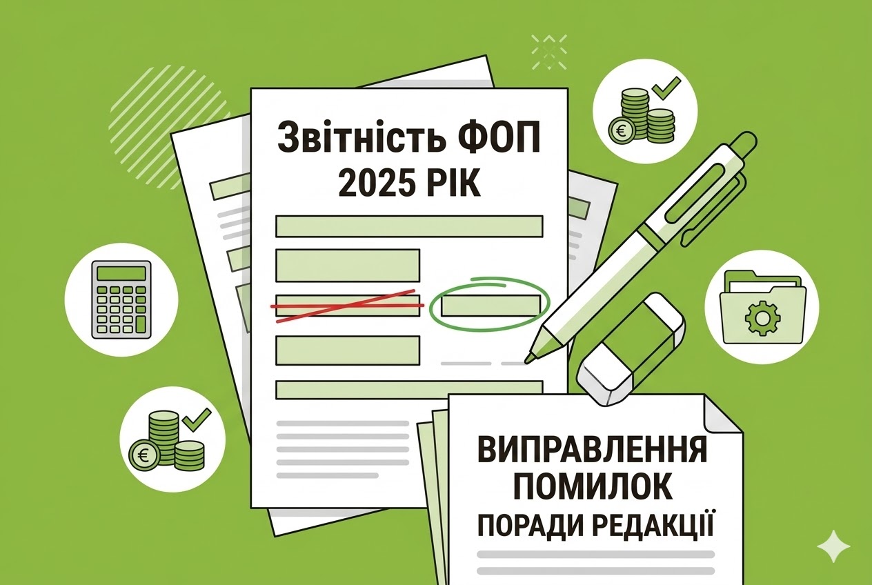 Виправлення помилок у звітності ФОПів-«єдинників» за 2025 рік: практичні поради від редакції