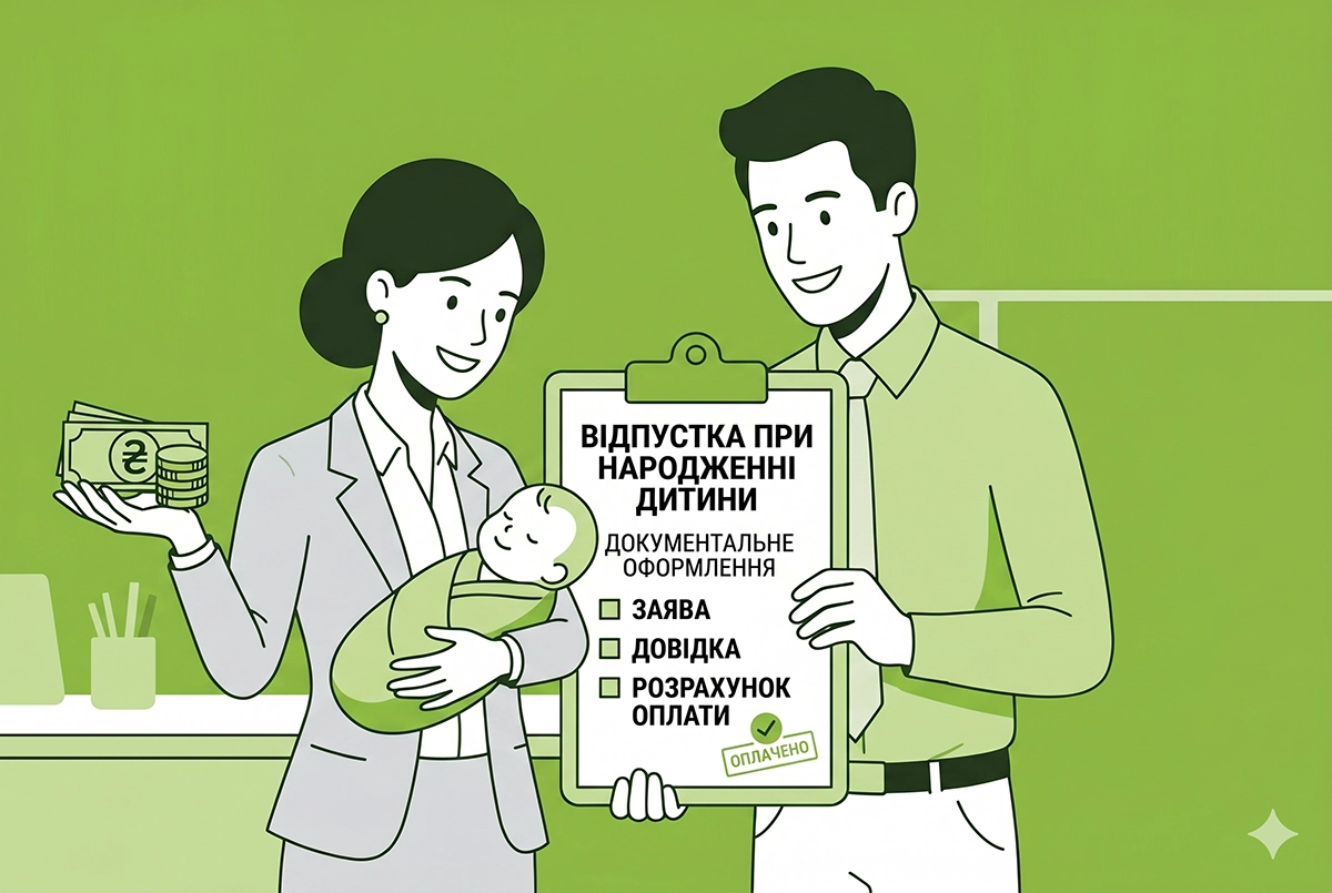 Відпустка при народженні дитини у 2026 році: документальне оформлення та оплата