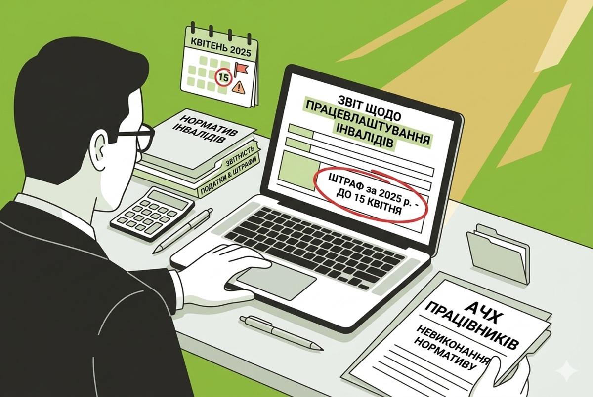 До 15 квітня роботодавці мають сплатити штрафи за невиконання нормативу щодо осіб з інвалідністю у 2025 році