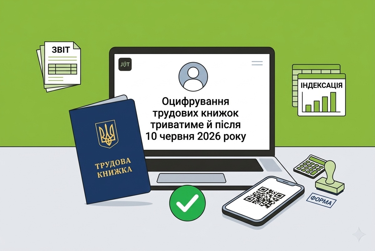 Оцифрування трудових книжок триватиме й після 10 червня 2026 року: позиція ПФУ
