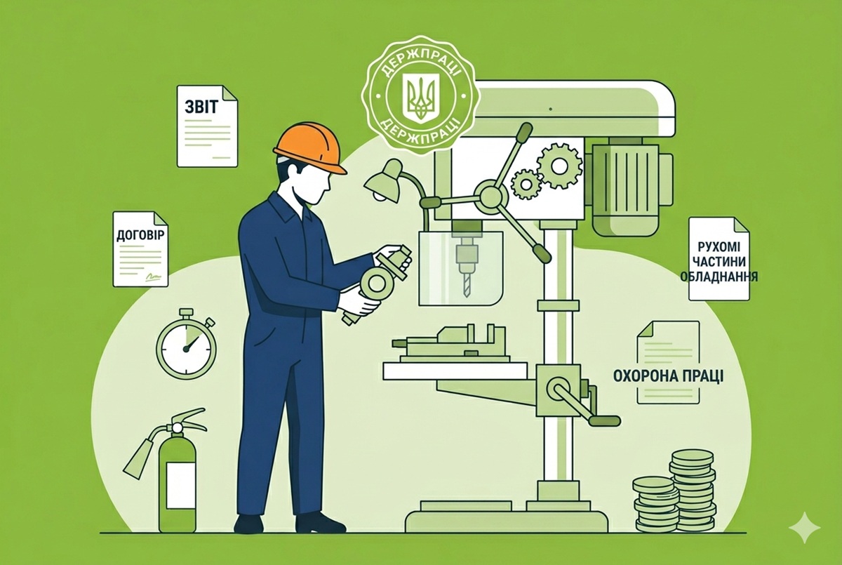 Рухомі частини обладнання та охорона праці: деталі від Держпраці