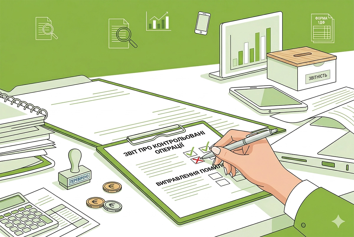 Виправлення помилок у Звіті про контрольовані операції-2026: алгоритм дій платника