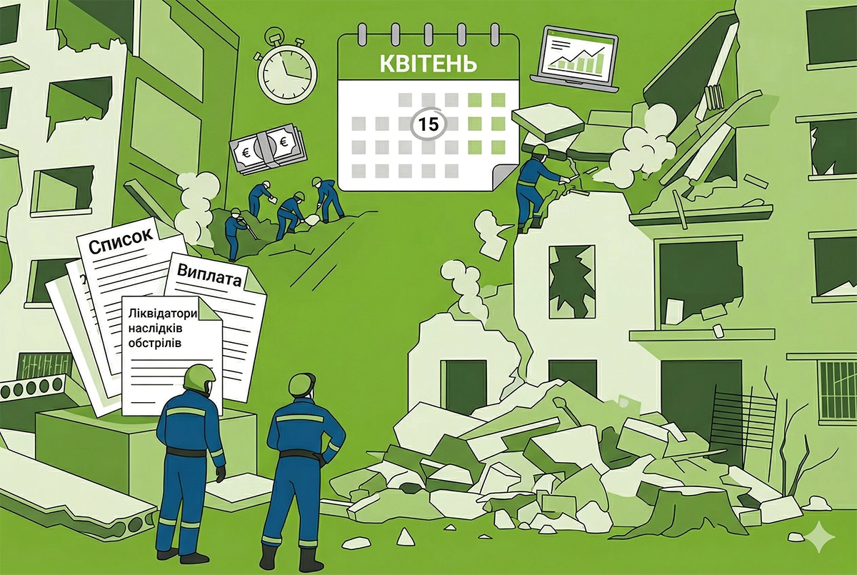 20 000 грн для ліквідаторів наслідків обстрілів: до 15 квітня ще є час подати заяву в Дії