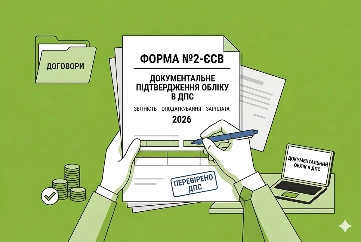 Документальне підтвердження обліку в ДПС: актуальність форми №2-ЄСВ