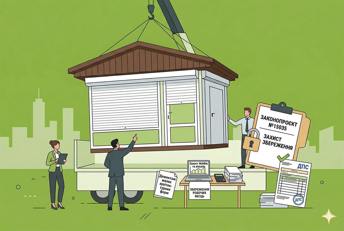 Захист МАФів та кіосків: як законопроєкт №15035 пропонує зупинити демонтажі та зберегти робочі місця