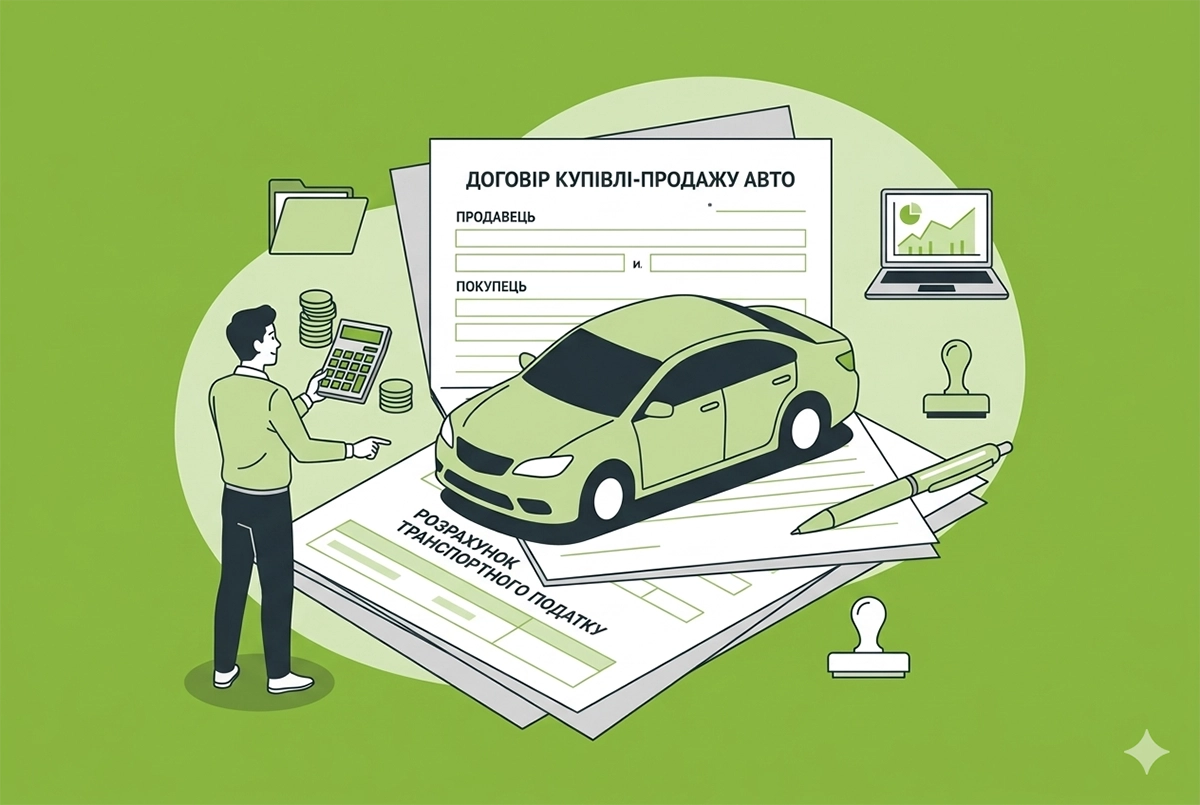 Перехід права власності на авто протягом року: сплата транспортного податку фізособою