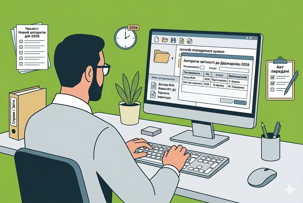 Діловодство в умовах війни-2026: новий алгоритм дій та звітності перед Держархівом
