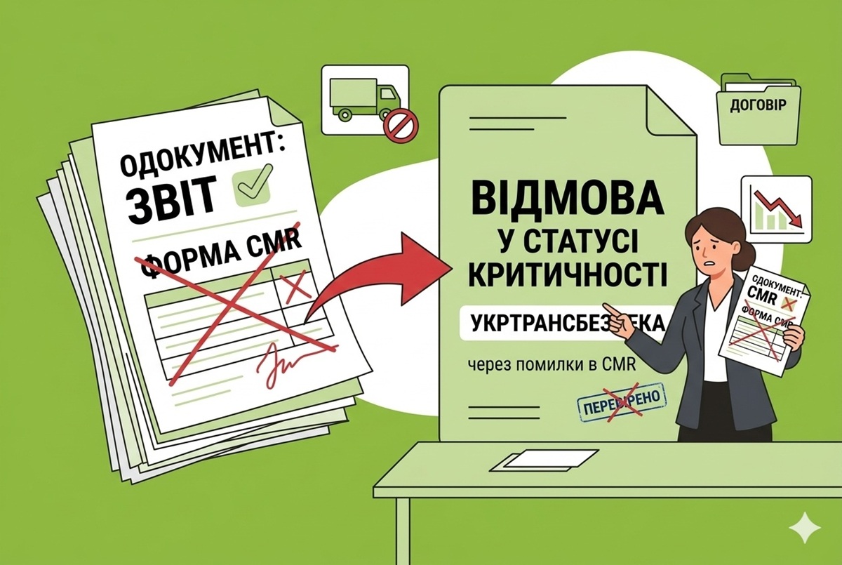 Відмова у статусі критичності перевізників через помилки в CMR: деталі від Укртрансбезпеки