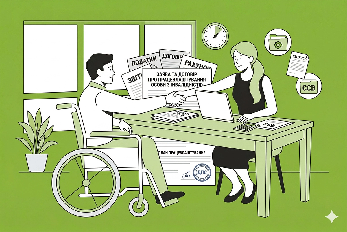 Працевлаштування осіб з інвалідністю та сплата ЄСВ: деталі від ДПС