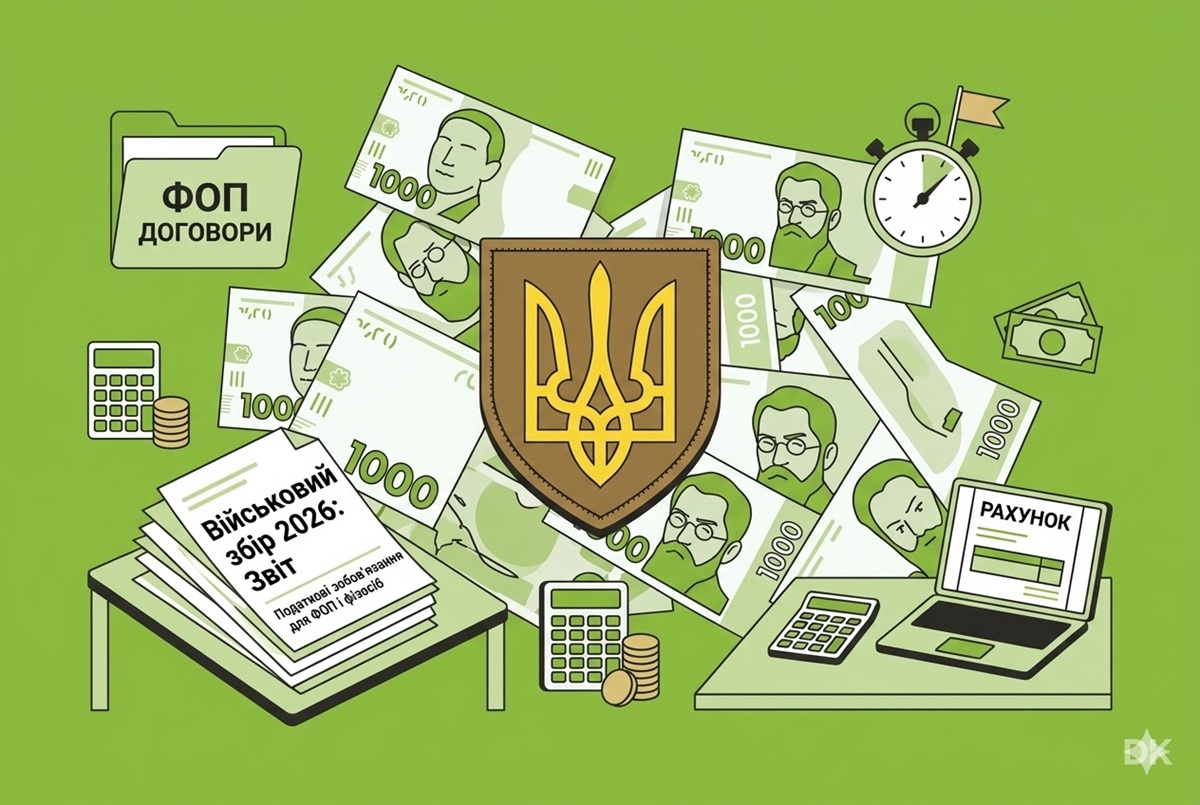 Військовий збір у 2026 році: податкові зобов’язання для фізосіб і ФОПів