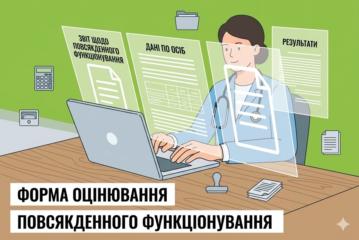 Форми оцінювання повсякденного функціонування: види та деталі проведення від МОЗ