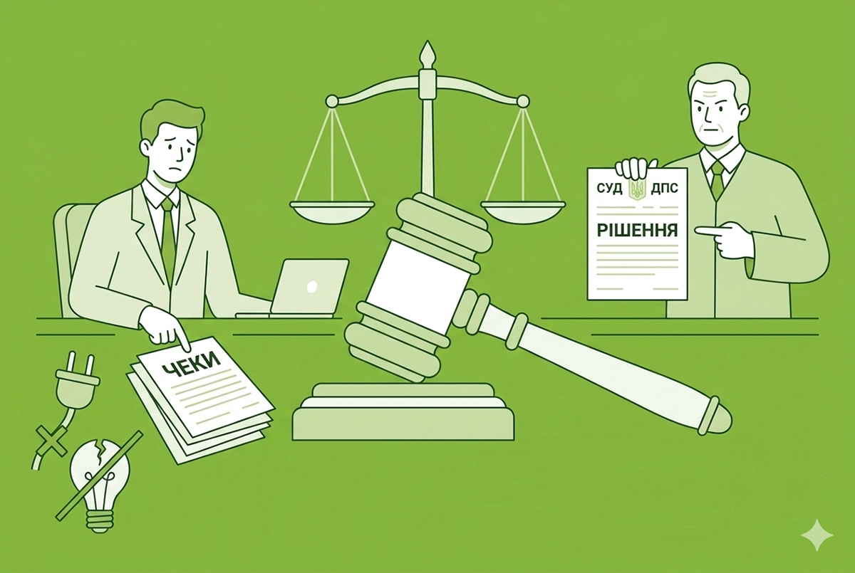 Блекаути та невидача фіскальних чеків: коли суд на боці ДПС