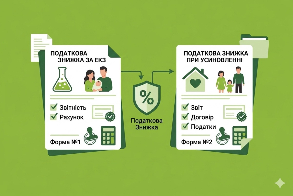 Отримання податкової знижки: правила для ЕКЗ та усиновлення