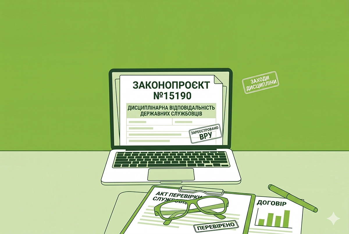 Посилення дисциплінарної відповідальності державних службовців: законопроєкт №15190