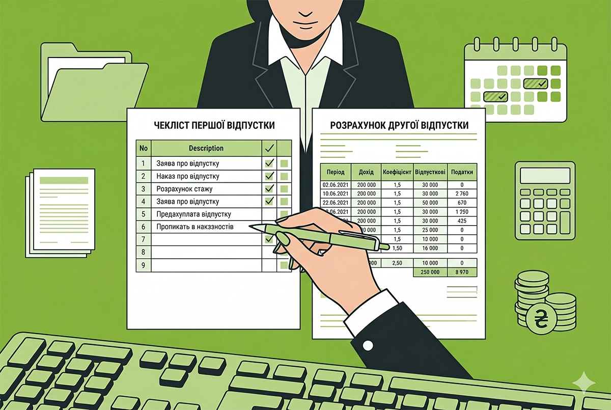 Як розрахувати відпусткові, коли дві відпустки йдуть одна за одною: поради бухгалтерам від редакції