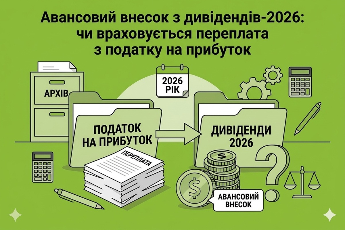 Авансовий внесок з дивідендів-2026: чи враховується переплата з податку на прибуток