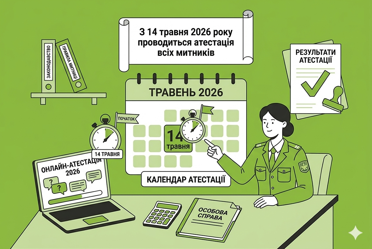 З 14 травня 2026 року проводиться атестація всіх митників