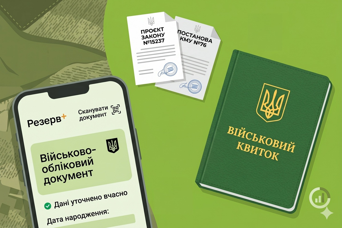 Законопроєкт №15237 про бронювання розкритикували як дублювання постанови КМУ №76