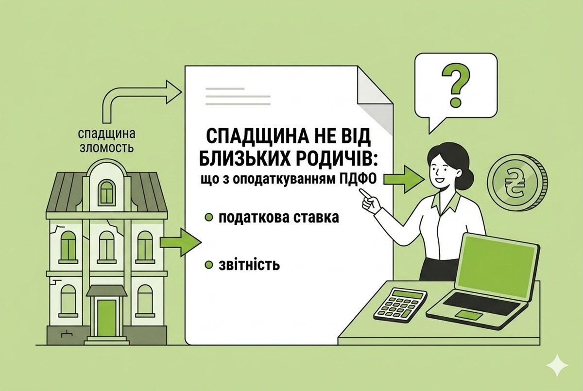 Cпадщина не від близьких родичів: що з оподаткуванням ПДФО