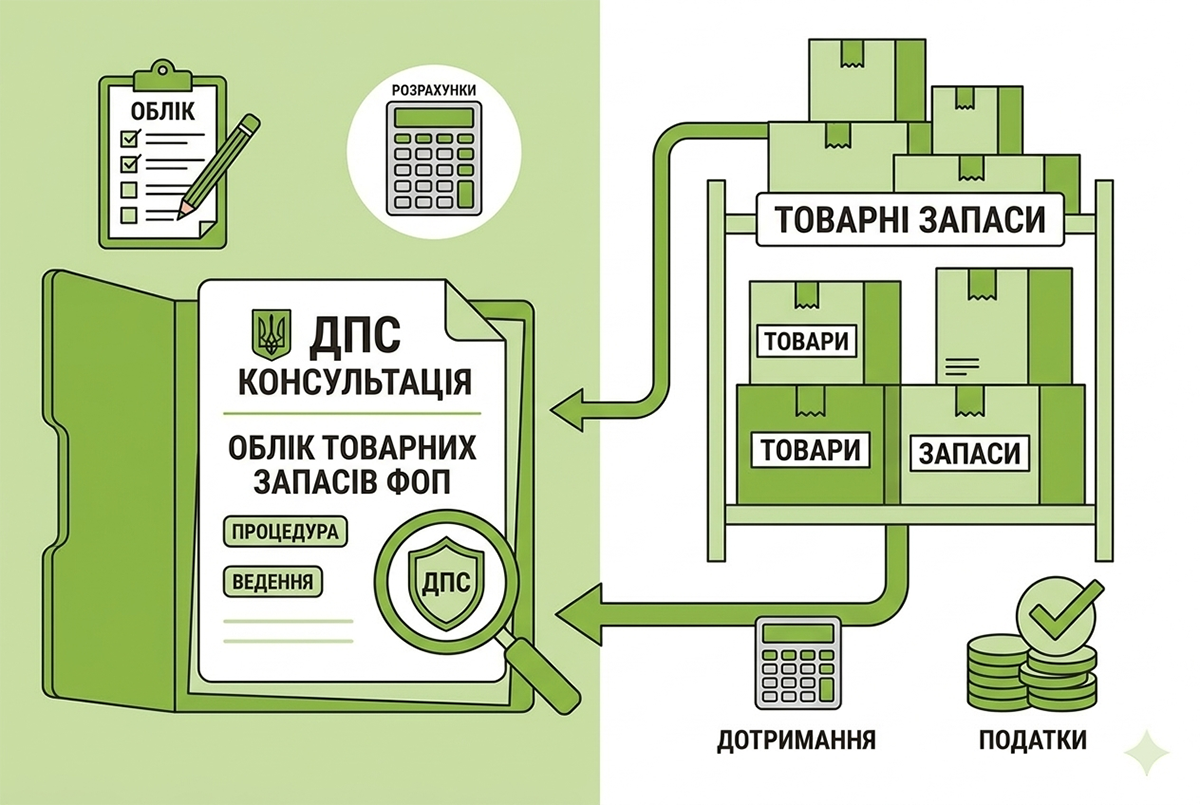 Ведення обліку товарних запасів ФОПом-виробником: консультує ДПС
