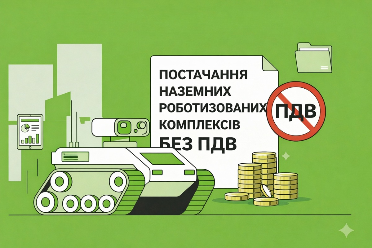 Постачання наземних роботизованих комплексів пропонують звільнити від ПДВ: прийнято законопроєкт №15259
