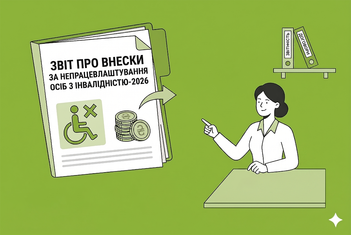 Звіт про внески за непрацевлаштування осіб з інвалідністю-2026: зʼявився проєкт форми