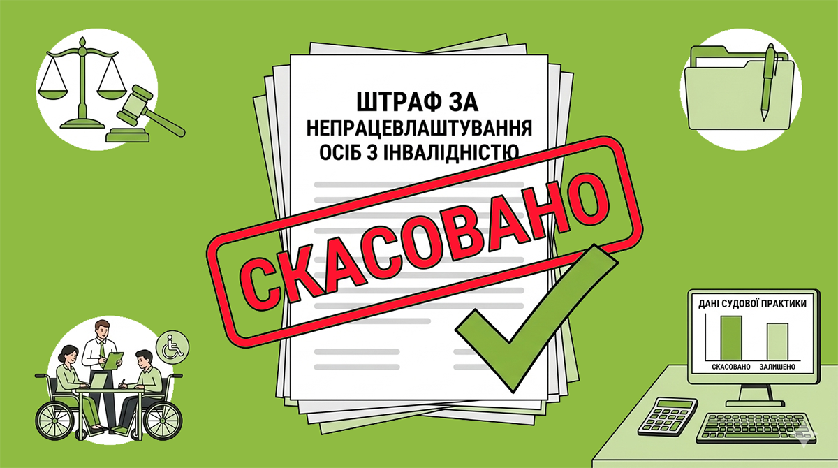 Кожен другий штраф за непрацевлаштування осіб з інвалідністю скасовано: дані судової практики