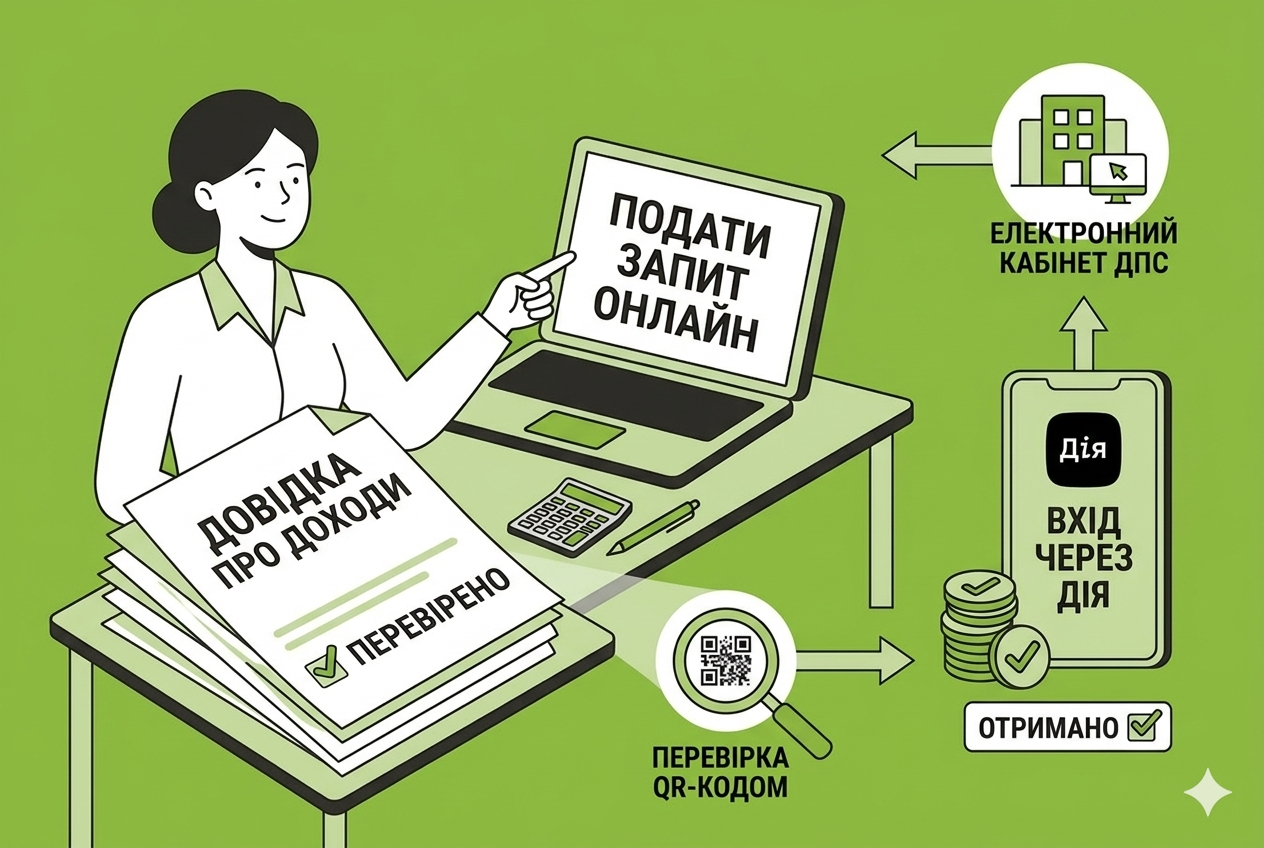 Довідка про доходи онлайн: як подати запит та перевірити документ