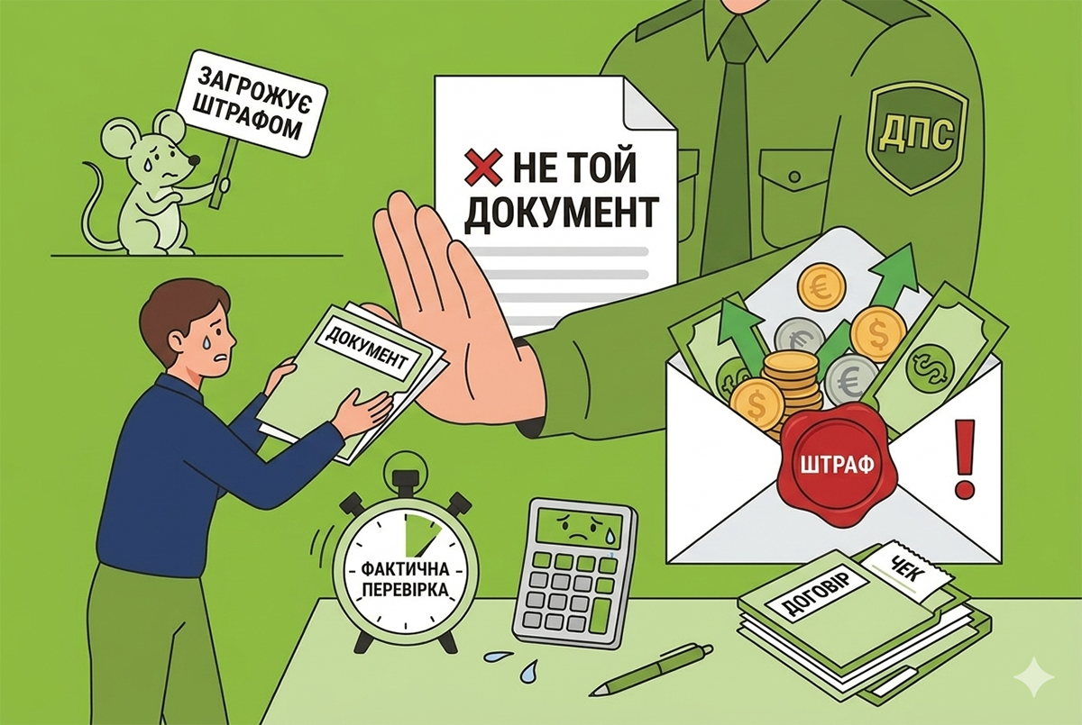 Надали не той документ під час фактичної перевірки – це загрожує штрафом