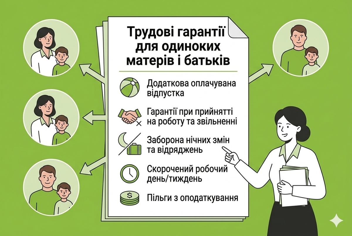 Трудові гарантії для одиноких матерів і батьків: нагадування від Держпраці