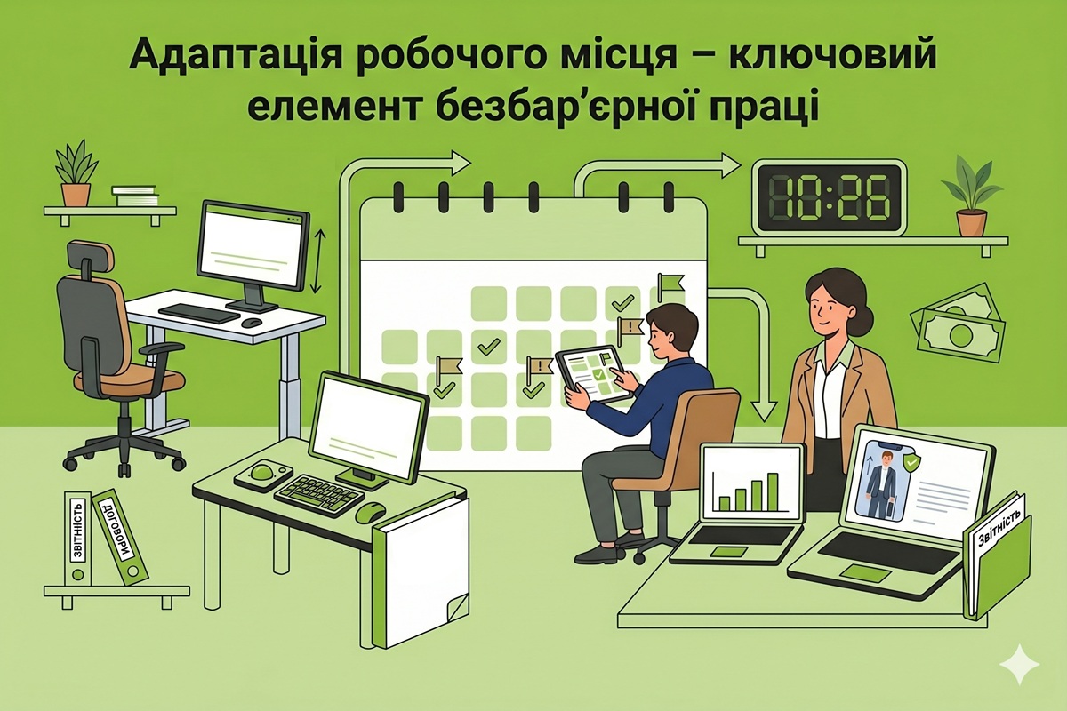 Адаптація робочого місця – ключовий елемент безбар’єрної праці