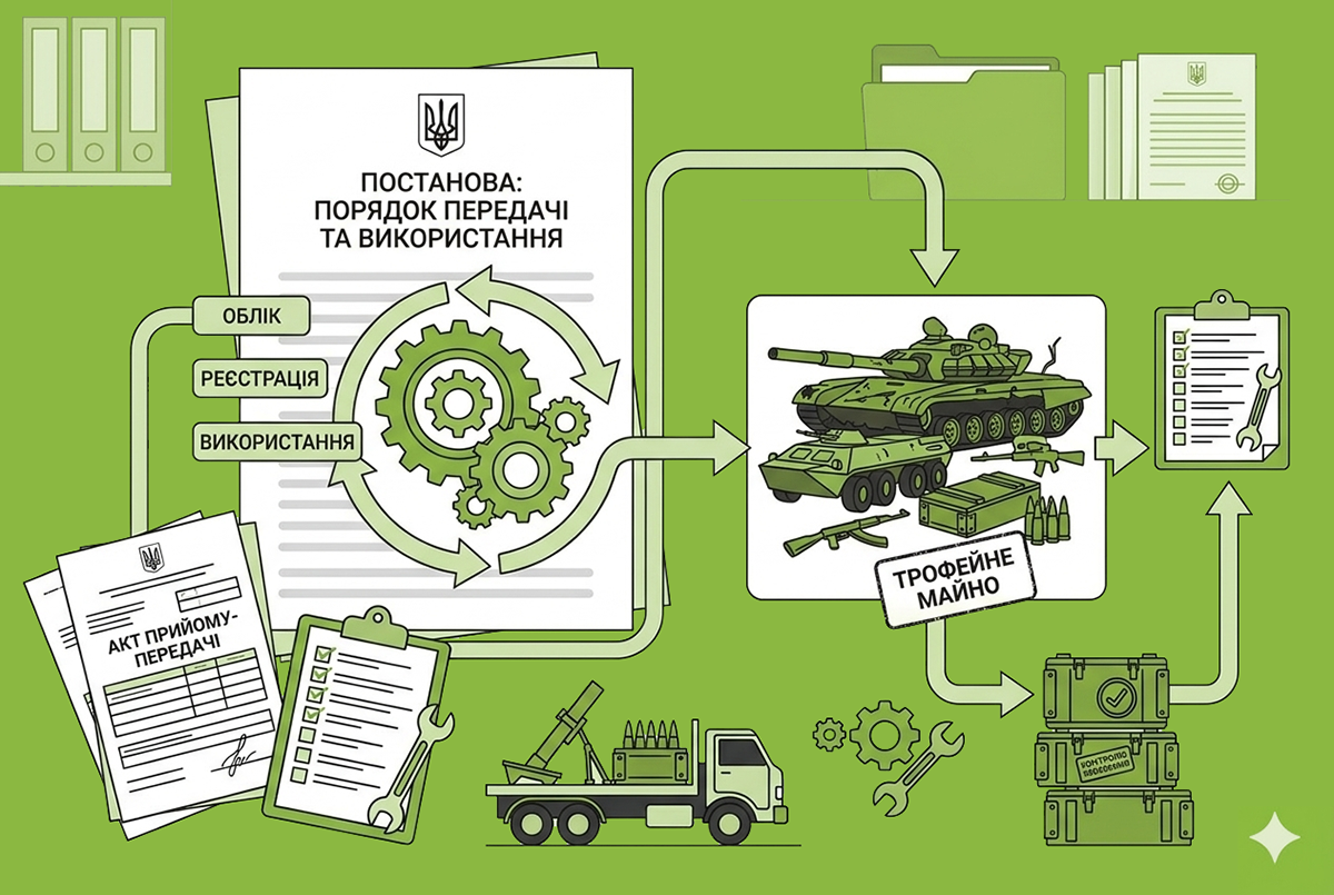 Урядом врегулювано механізм передачі та використання трофейного військового майна