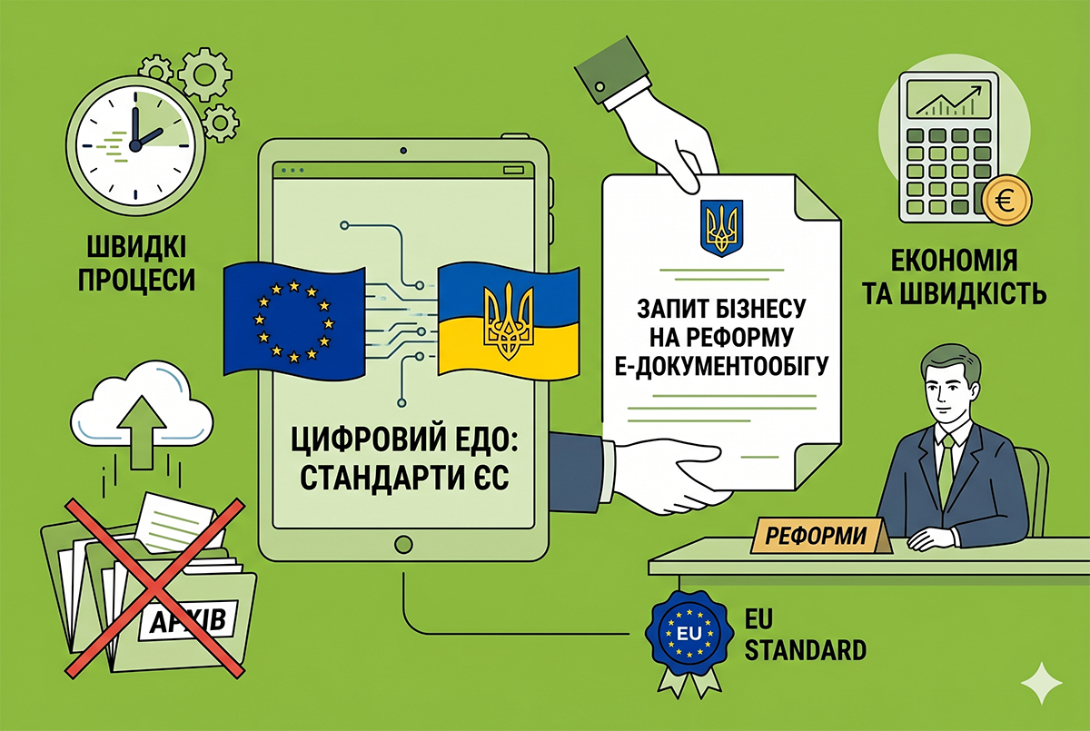 Е-документообіг за стандартами ЄС: бізнес просить владу взятися за реформу у 2026 році