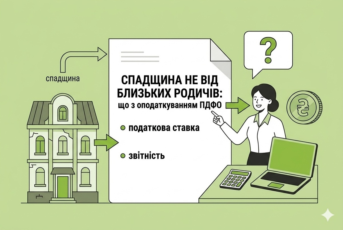 Cпадщина не від близьких родичів: що з оподаткуванням ПДФО