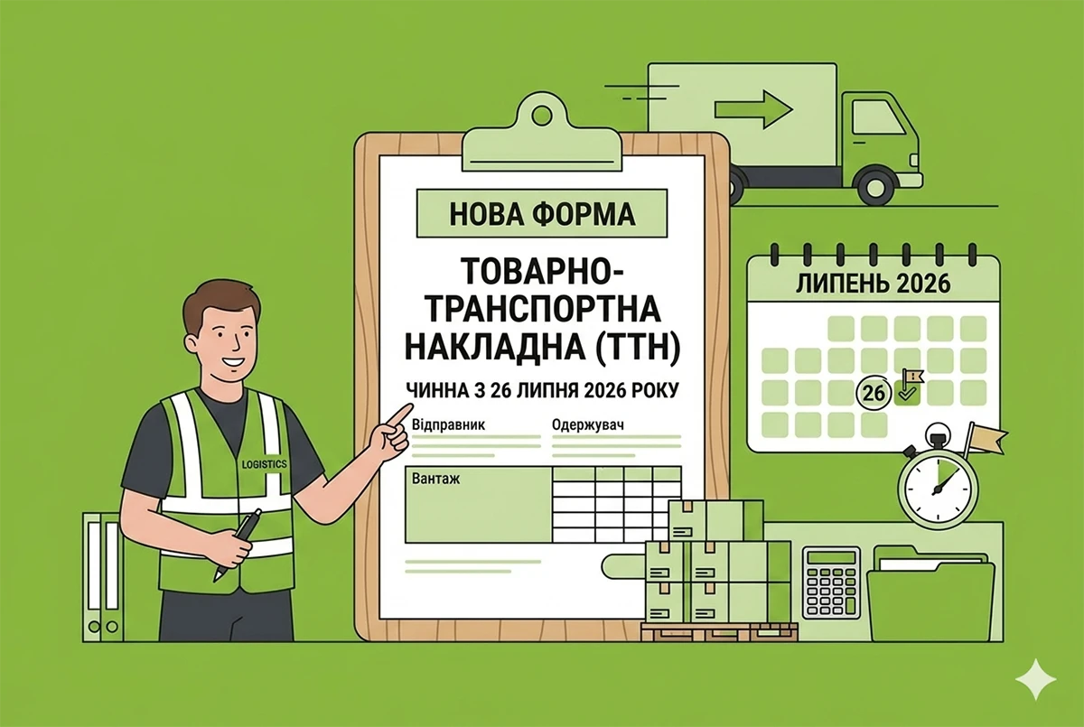 Нова форма ТТН з 26 липня 2026 року: що змінилось, відповіді на питання, поради із складання ТТН