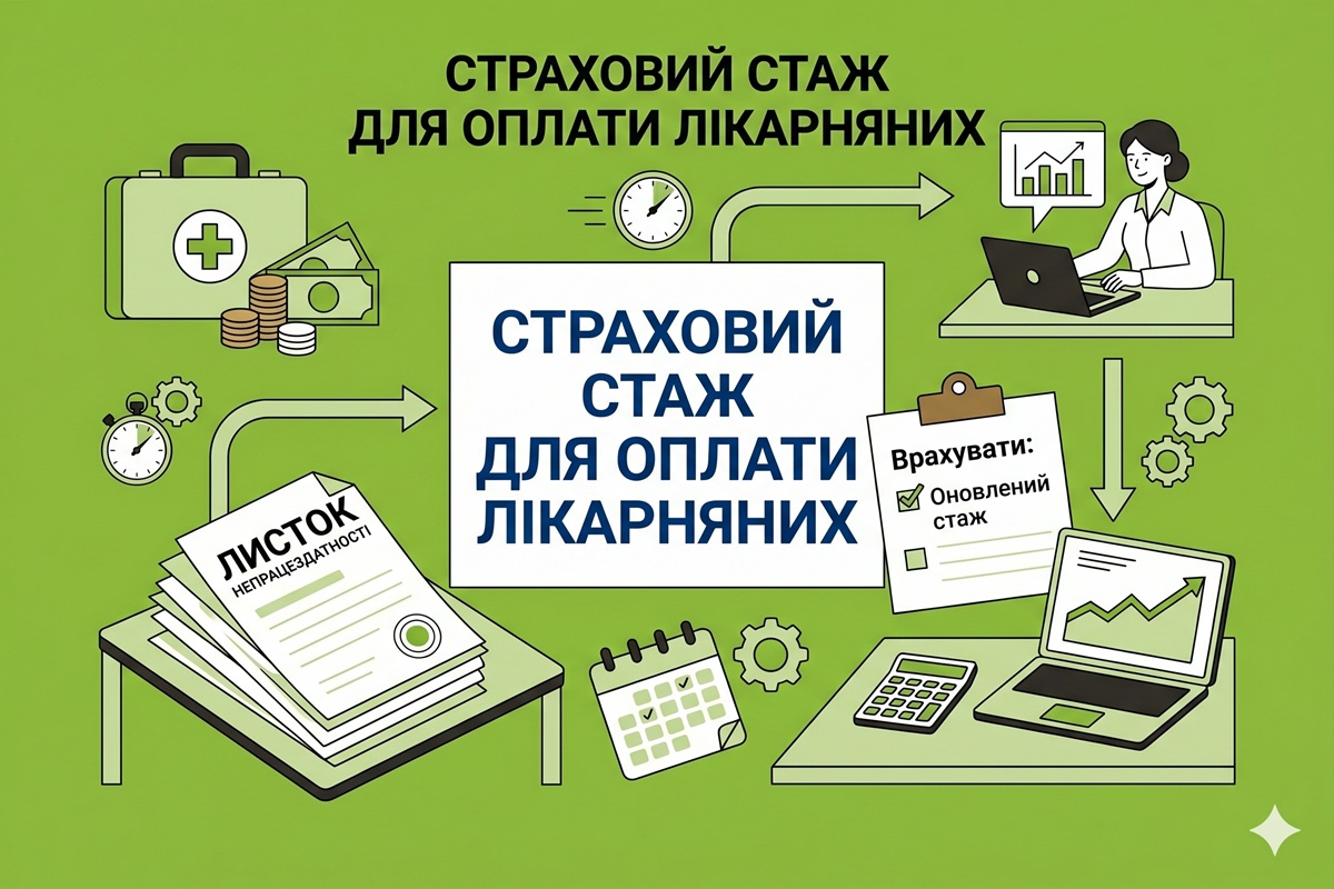 Страховий стаж для оплати лікарняних: підстави для включення у 2026 році