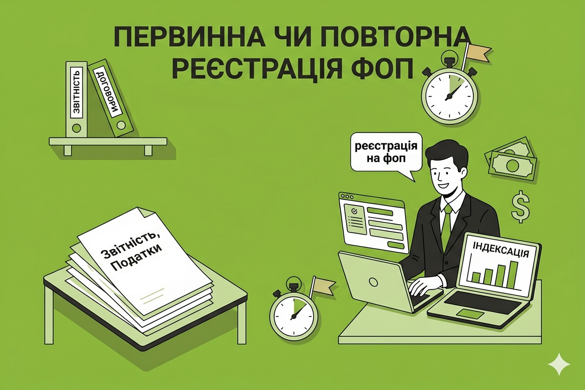 Первинна чи повторна реєстрація ФОП: як правильно відмітити у розрахунку доходу для ЄП