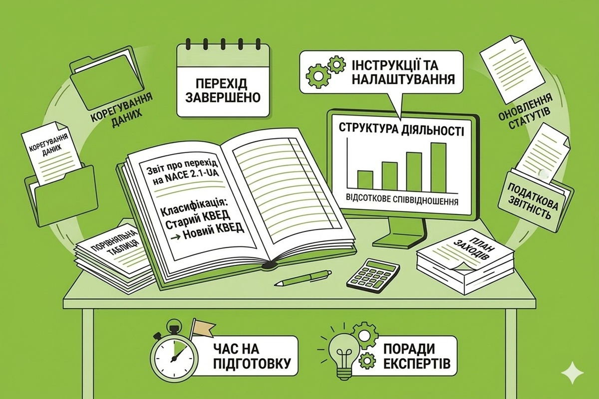 З 1 січня 2027 року нова класифікація видів діяльності NACE 2.1-UА: як підготуватися вже зараз