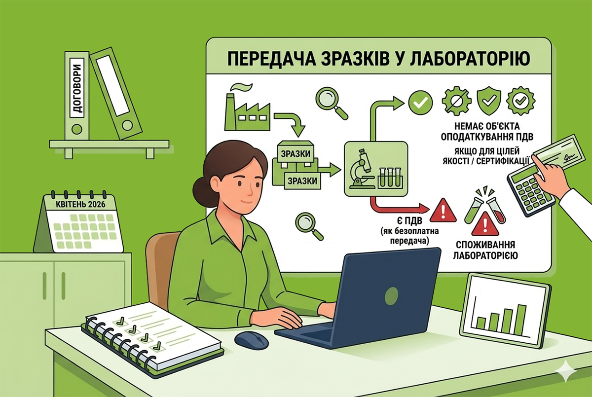Передача зразків продукції для проведення лабораторних досліджень: чи буде ПДВ у 2026 році