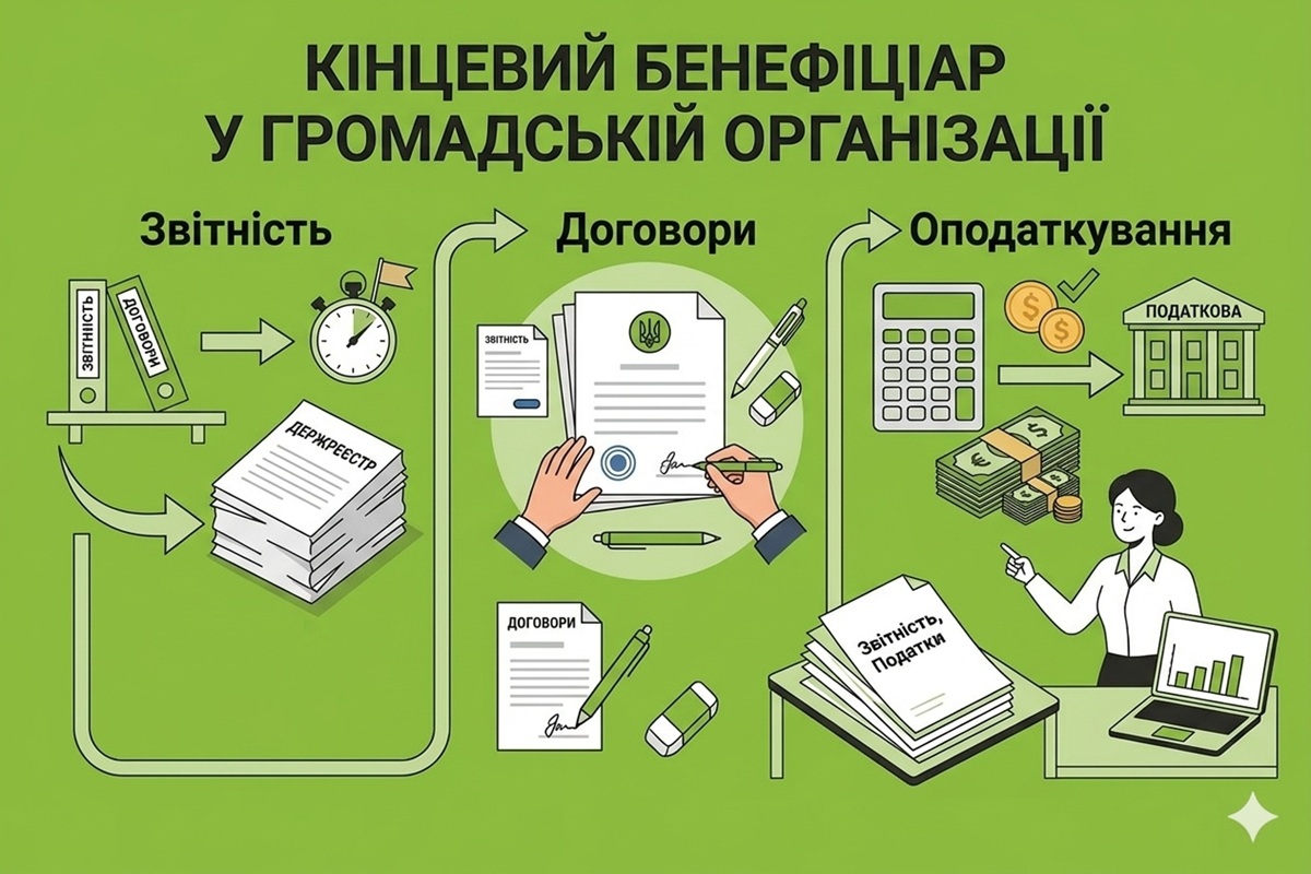 Кінцевий бенефіціар у громадській організації: деталі від Мінʼюсту