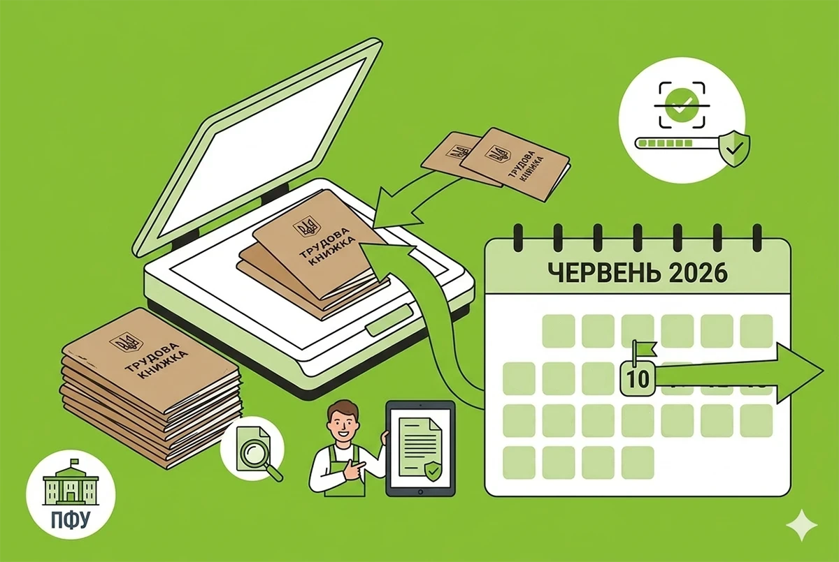 Сканування трудових книжок: ПФУ прийматиме відомості й після 10 червня 2026 року