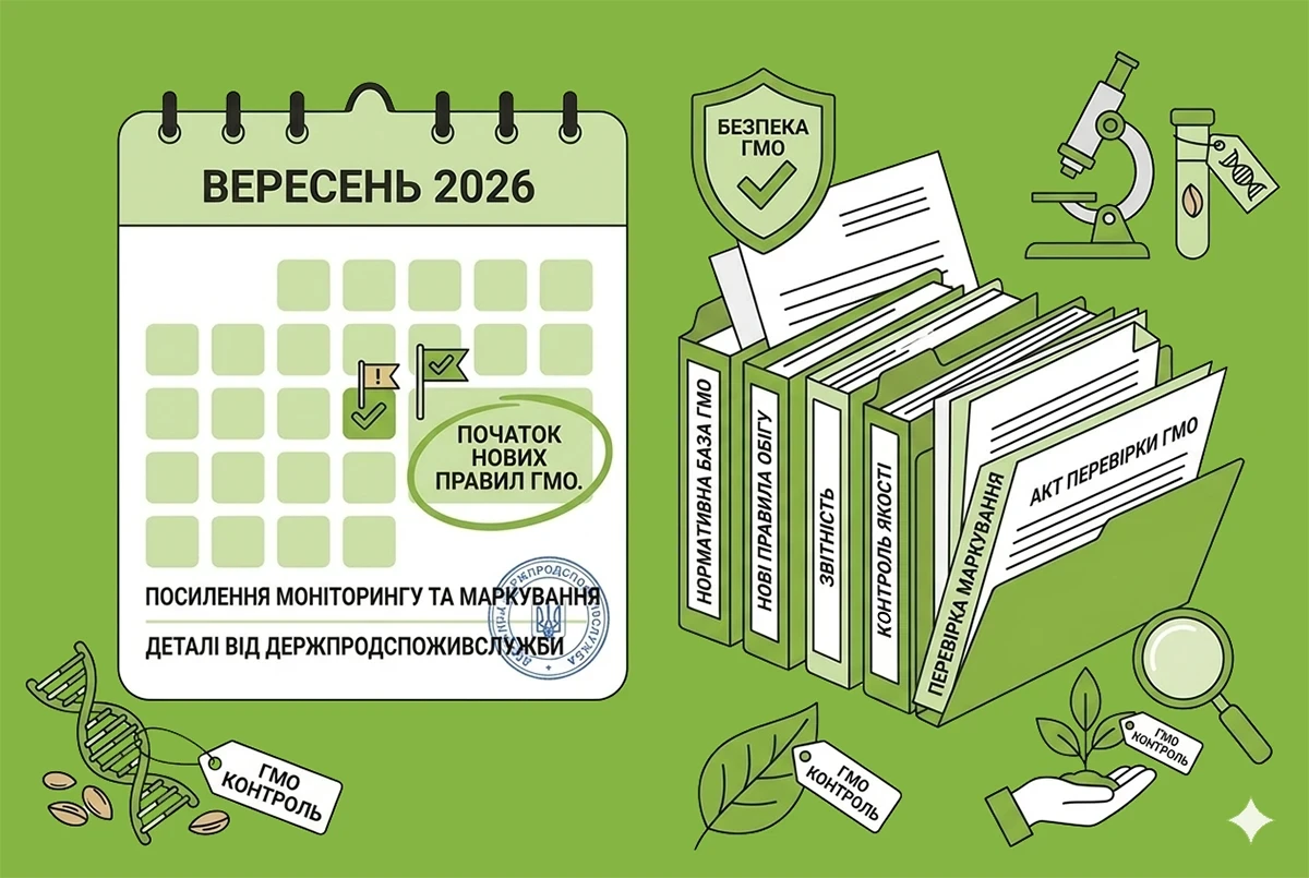 Як зміниться обіг ГМО в Україні з 16 вересня 2026 р.: деталі від Держпродспоживслужби