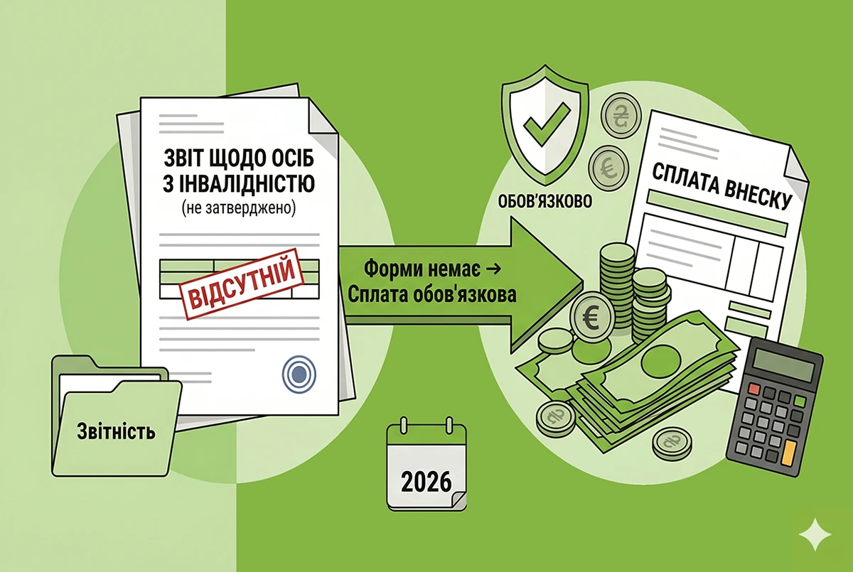 Відсутність затвердженої форми Звіту щодо осіб з інвалідністю не звільняє від сплати внеску: офіційно від ДПС
