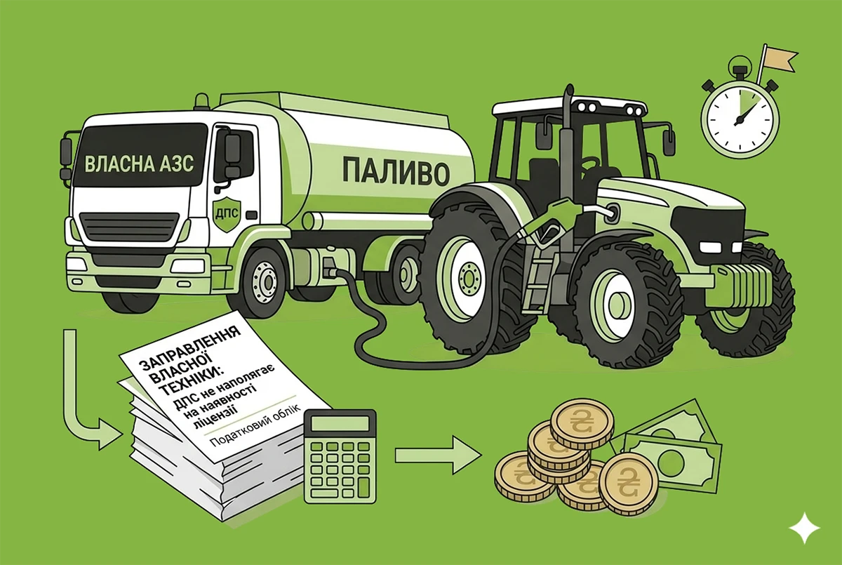 Чи потрібна ліцензія на автоцистерну для заправлення власної техніки: ДПС вважає, що ні