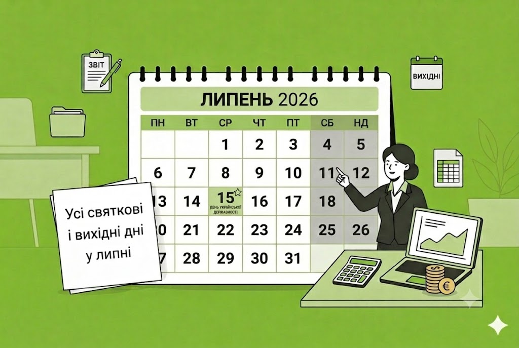 Як працюватимемо та відпочиватимемо у липні 2026 року? Усі святкові і вихідні дні