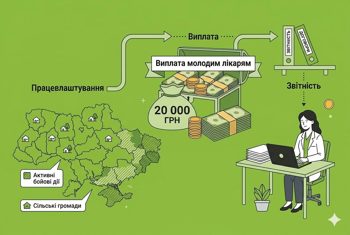 20 тис. грн молодим лікарям: КМУ розширив перелік територій