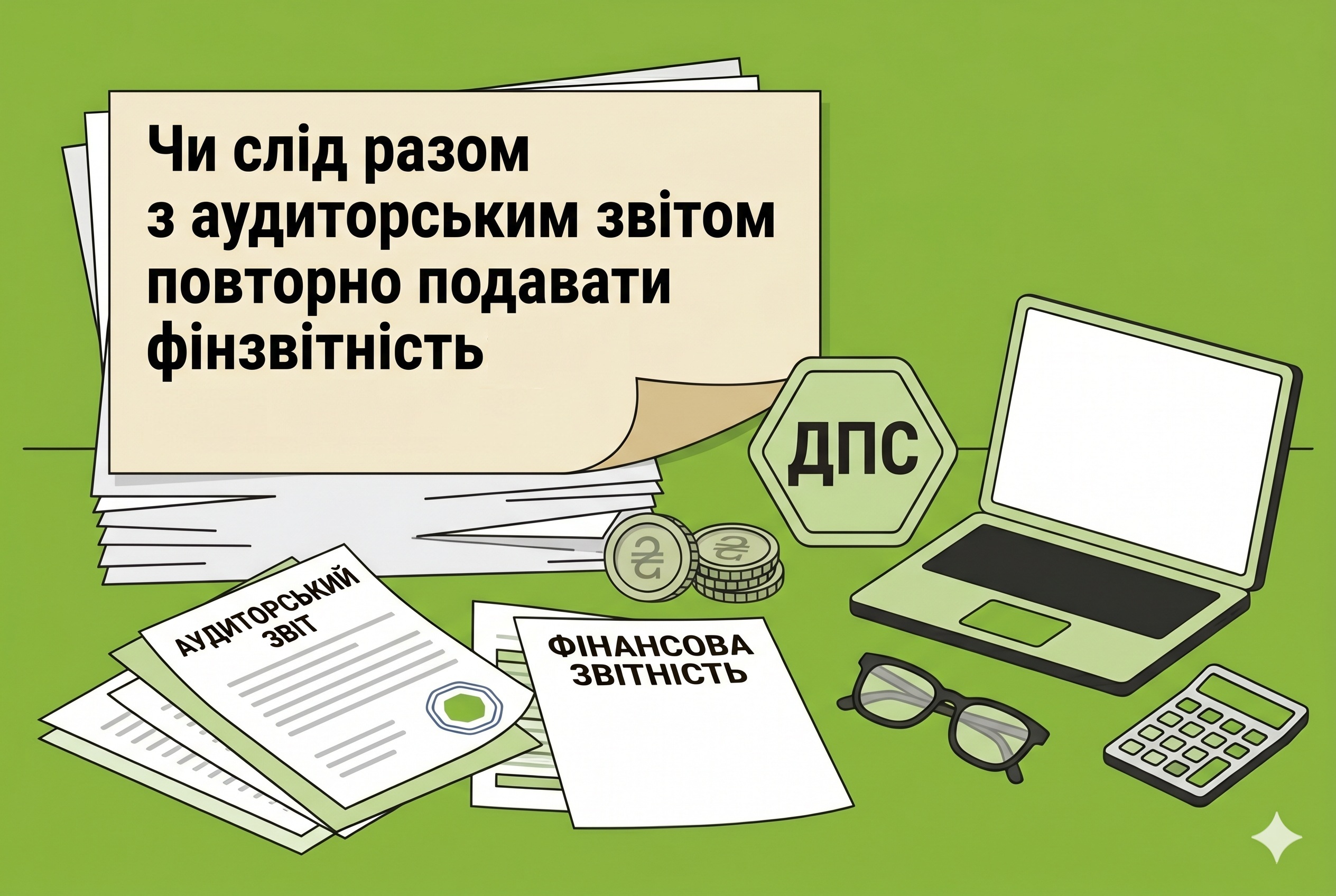 Чи слід разом з аудиторським звітом повторно подавати фінзвітність: деталі від ДПС для 2026 року